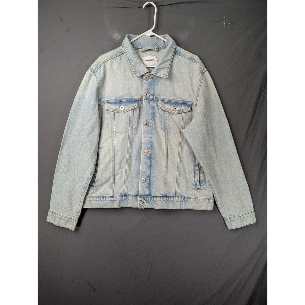 Goodfellow & Co Men's Light Wash Denim Trucker Jacket Size XL